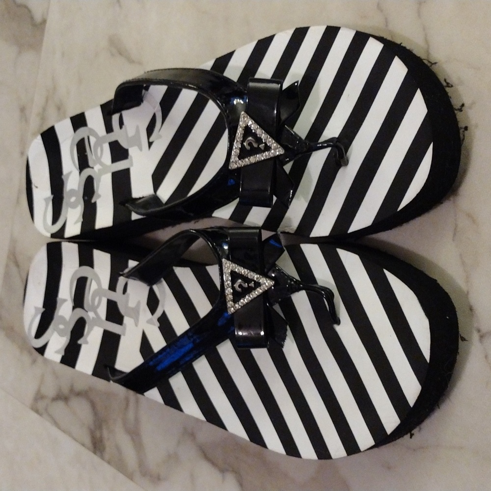 Guess rhinestone sandals.